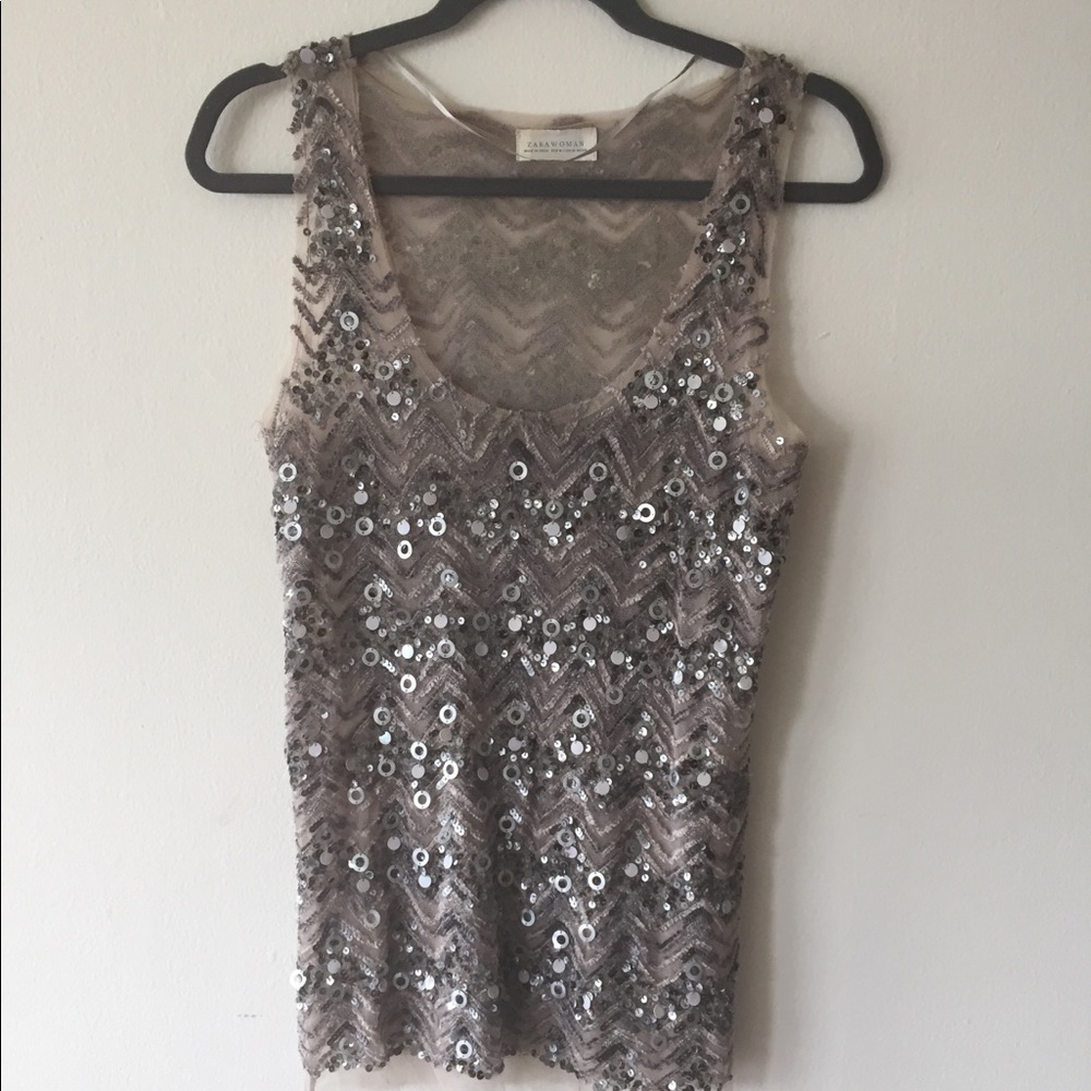 ZARA Gray Tunic Size:M